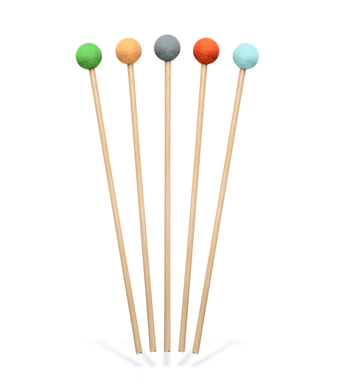 Holzpfeile Set, 5 tlg. mit bunten Filzköpfen