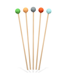 Holzpfeile Set, 5 tlg. mit bunten Filzköpfen