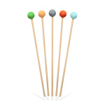 Holzpfeile Set, 5 tlg. mit bunten Filzköpfen