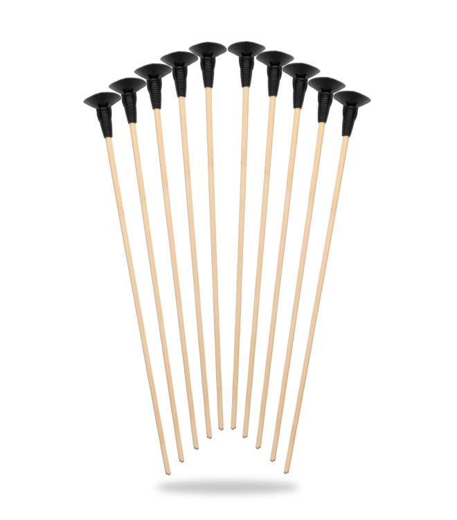 Holzpfeile Set, 10 tlg. mit Saugnapf, Pfeillänge 42 cm