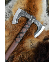 LARP Wikinger Doppelaxt Jorvak, Polsterwaffe, 42 cm