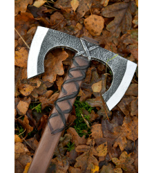 LARP Wikinger Doppelaxt Jorvak, Polsterwaffe, 42 cm