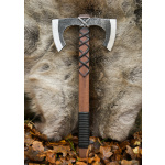 LARP Wikinger Doppelaxt Jorvak, Polsterwaffe, 42 cm