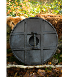 LARP Wikinger Schild Fjorn, blau/braun, 60 cm