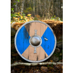 LARP Wikinger Schild Fjorn, blau/braun, 60 cm