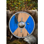 LARP Wikinger Schild Fjorn, blau/braun, 60 cm