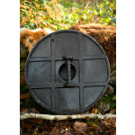 LARP Wikinger Schild Fjorn, blau/braun, 60 cm