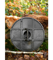 LARP Wikinger Schild Skjaldar, rot, 60 cm