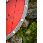 LARP Wikinger Schild Skjaldar, rot, 60 cm