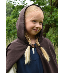Kinder Mittelalter Umhang Paul, braun
