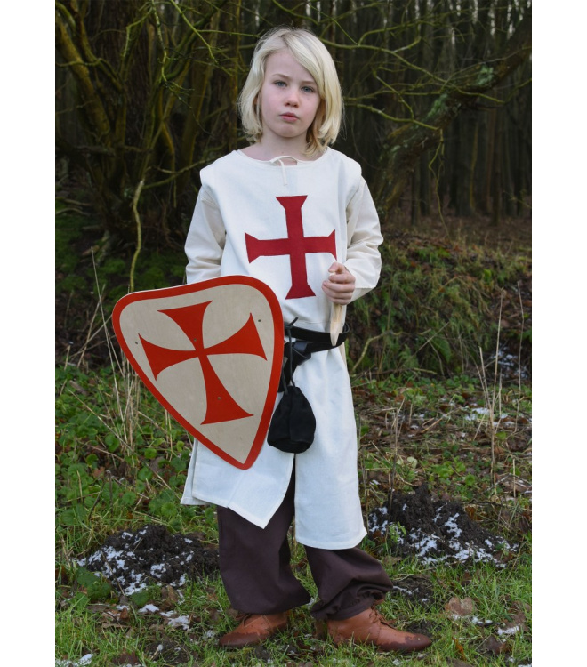 Kinder Wappenrock Alexander, Templer, natur/rot