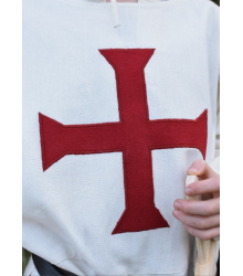 Kinder Wappenrock Alexander, Templer, natur/rot