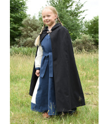 Kinder Mittelalter Umhang Paul, schwarz