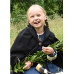 Kinder Mittelalter Umhang Paul, schwarz