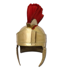 Attischer Helm aus Messing mit Haarbusch, ca. 300 v. Chr.