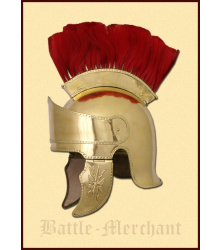 Attischer Helm aus Messing mit Haarbusch, ca. 300 v. Chr.