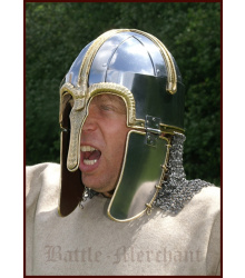 Coppergate Helm, mit vernieteter Kettenbrünne, 1,6...