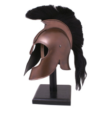 Griechischer Helm aus Troja mit Helmbusch