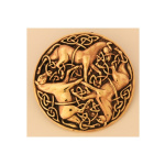 Keltische Bronzefibel Drei Pferde