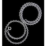 Wikinger Halskette aus Silber, 55 cm