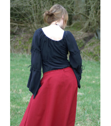 Mittelalterlicher Rock, weit ausgestellt, rot
