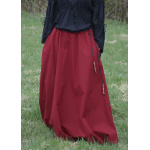 Mittelalterlicher Rock, weit ausgestellt, rot