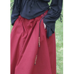 Mittelalterlicher Rock, weit ausgestellt, rot