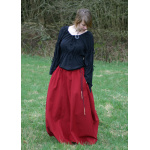Mittelalterlicher Rock, weit ausgestellt, rot