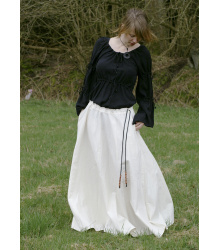 Mittelalterlicher Rock, weit ausgestellt, natur