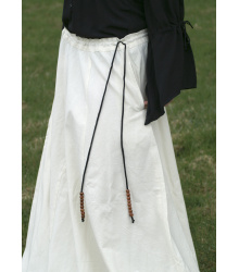 Mittelalterlicher Rock, weit ausgestellt, natur