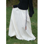 Mittelalterlicher Rock, weit ausgestellt, natur