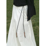 Mittelalterlicher Rock, weit ausgestellt, natur