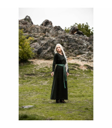 Mittelalter Kleid grün Rundhals knöchellang...