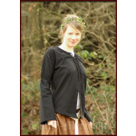 Mittelalter Bluse aus weicher Baumwolle, schwarz
