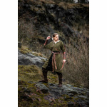 Wikinger Tunika Leinen V-Ausschnitt Herren knielang "Ansgar" S
