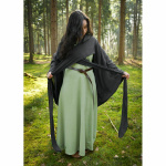 Mittelalter Cape mit Kapuze Baumwolle "Morgana" Grau
