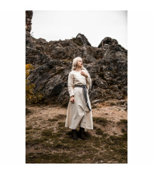 Damen Kleid Alvilda mit Rundhalsausschnitt – Mittelalter XL