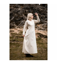 Damen Kleid Alvilda mit Rundhalsausschnitt – Mittelalter XL