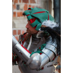 Landsknecht Hut Grün/Rot – Wolle, Renaissance LARP Kopfbedeckung Yoremade