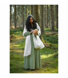 Mittelalter Schal Baumwolle Crinkle-Effekt unisex Natur