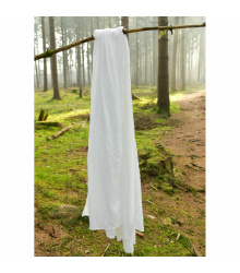 Mittelalter Schal Baumwolle Crinkle-Effekt unisex Natur