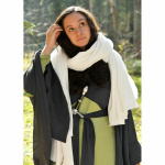 Mittelalter Schal Baumwolle Crinkle-Effekt unisex Natur