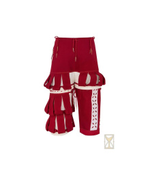 Landsknecht-Hose Weiß/Rot Yoremade – Renaissance Breeches