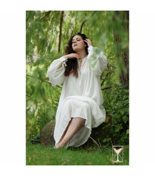 Smock Violet – Mittelalter Unterkleid aus Baumwolle 3XL-4XL