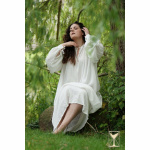 Smock Violet – Mittelalter Unterkleid aus Baumwolle 3XL-4XL