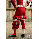 Landsknecht-Hose Weiß/Rot Yoremade – Renaissance Breeches L