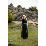 Mittelalter Kleid grün Rundhals knöchellang Baumwolle "Alvilda" XL