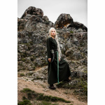 Mittelalter Kleid grün Rundhals knöchellang Baumwolle "Alvilda" XL
