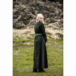 Mittelalter Kleid grün Rundhals knöchellang Baumwolle "Alvilda" XL
