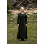 Mittelalter Kleid grün Rundhals knöchellang Baumwolle "Alvilda" XL